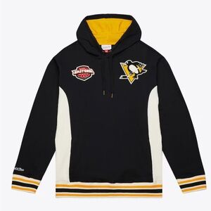 Mitchell & Ness Pittsburgh Penguins Black Legacy French Terry Hoodie 2XL NWT